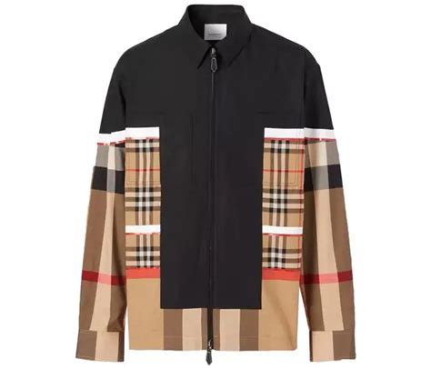 burberry patchwork shirt|Burberry Patchwork Check Cotton Zip.